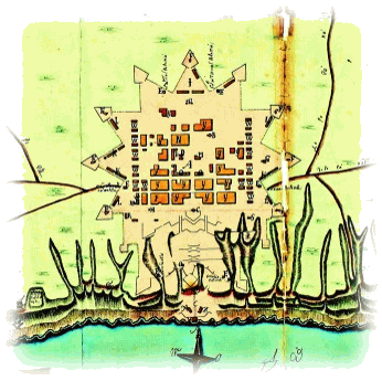 Карта Ригельмана 1768 г. - Крепость св. Дмитрия Ростовского